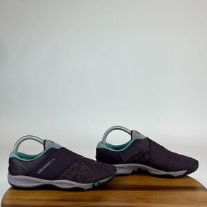 Womens Merrell All Out Rave Comfort Walking Slip On Purple Sneakers Shoes Size 7
